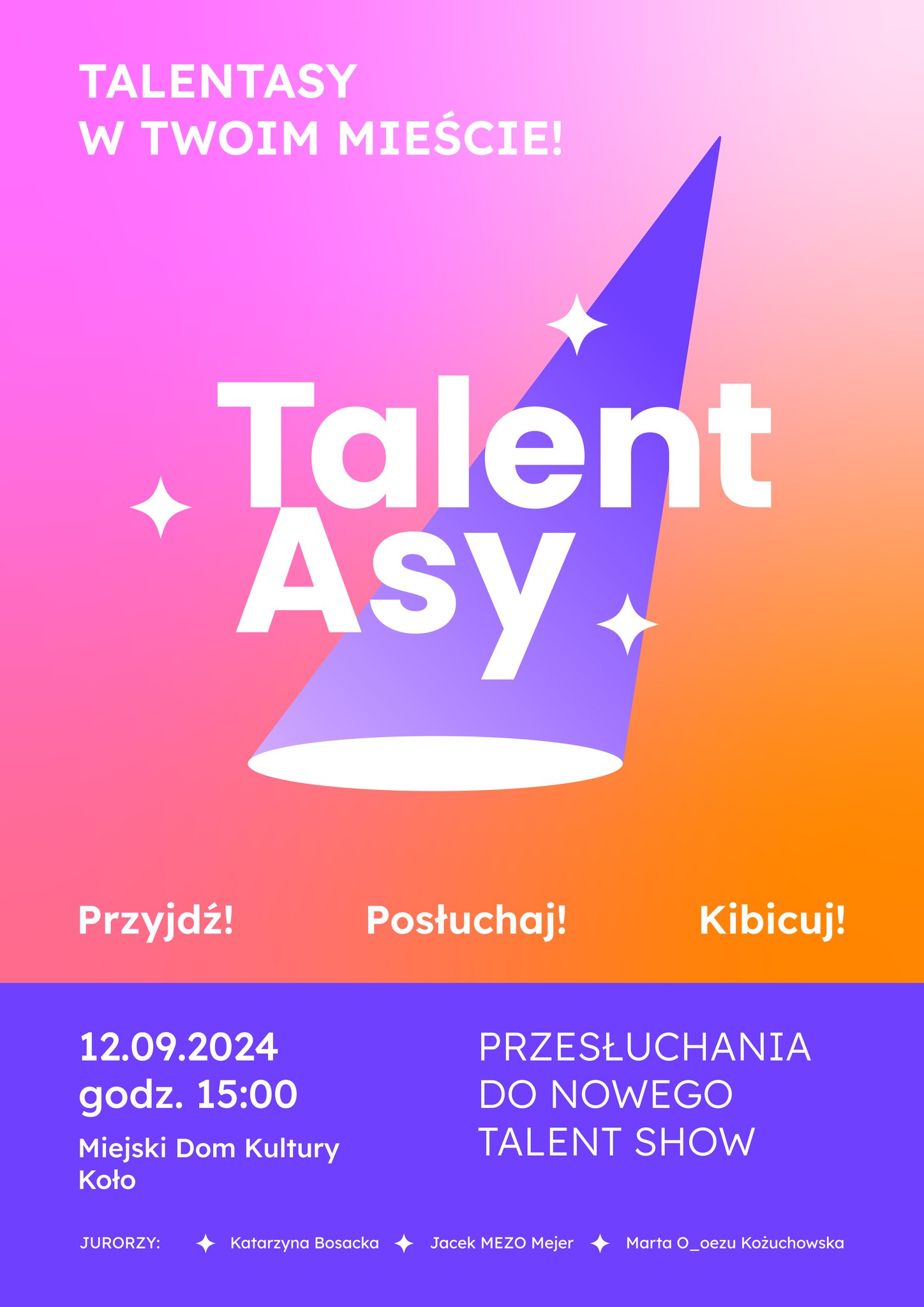 Zdjęcie: TALENTASY W TWOIM MIEŚCIE! Wydarzenie telewizyjne w MDK w Kole!