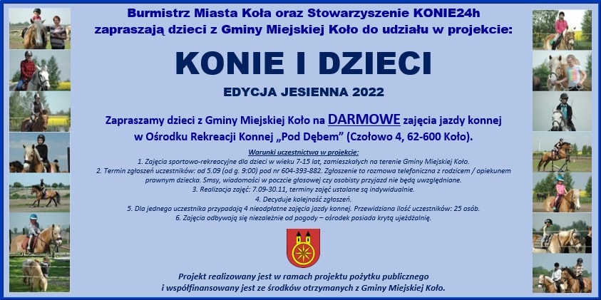 Plakat informujący o projekcie 