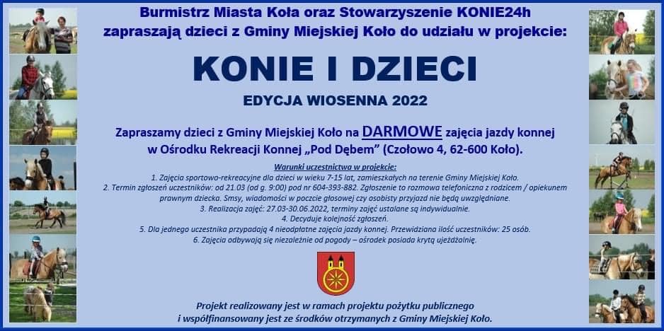 Plakat informujący o projekcie 