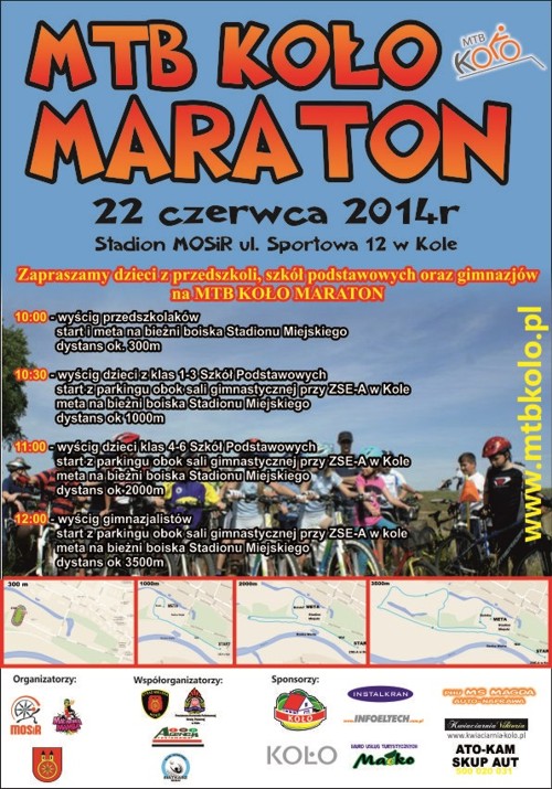 MTB Koło Maraton dla dzieci i młodzieży