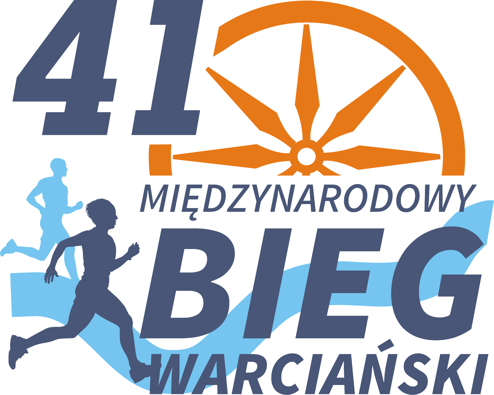 Logo 41. Międzynarodowego Biegu Warciańskiego.