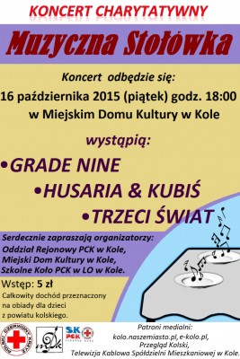 Koncert charytatywny "Muzyczna Stołówka" w kolskim "emdeku"