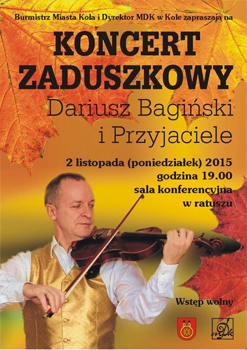 KONCERT ZADUSZKOWY - Dariusz Bagiński i Przyjaciele