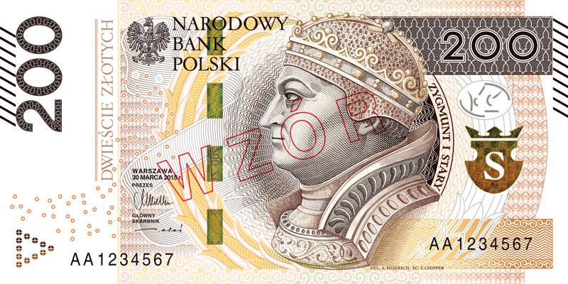 Zmodernizowany banknot o nominale 200 zł wszedł do obiegu