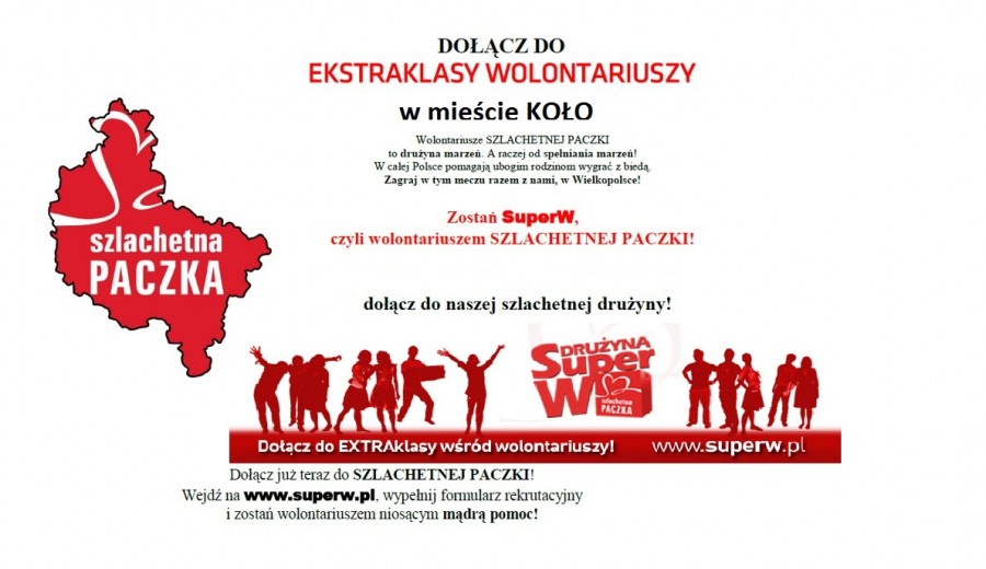 Dołącz do ekstraklasy wolontariuszy w mieście Koło