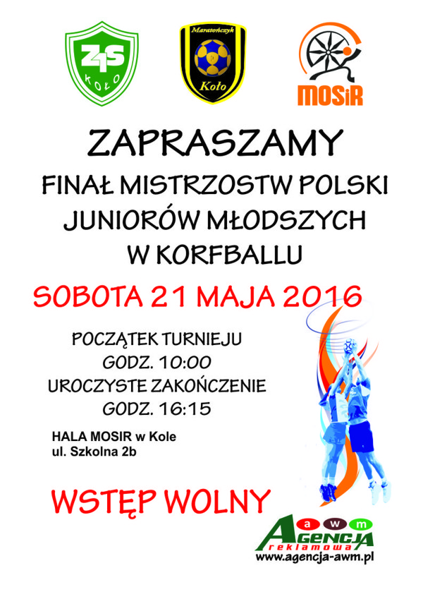 Zapraszamy na Finał Mistrzostw Polski w Korfballu