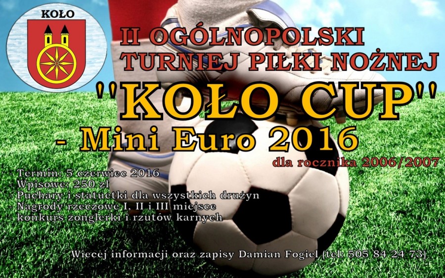 II Turniej Piłkarski "KOŁO CUP 2016" - MINI EURO 2016