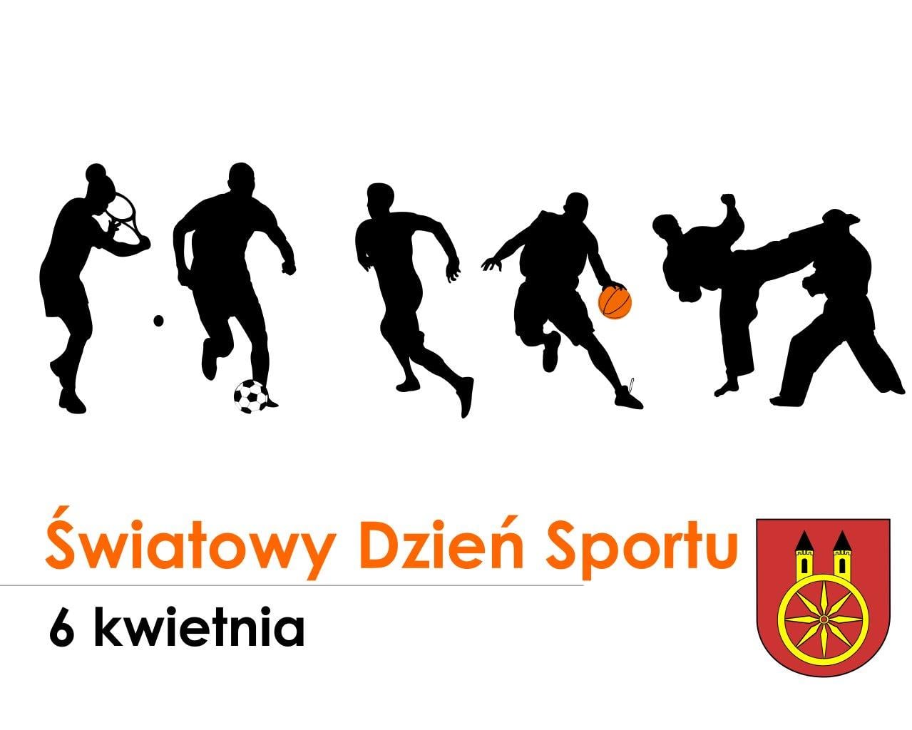 Plansza 6 kwietnia Międzynarodowym Dniem Sportu dla Rozwoju i Pokoju, tekst pod planszą.