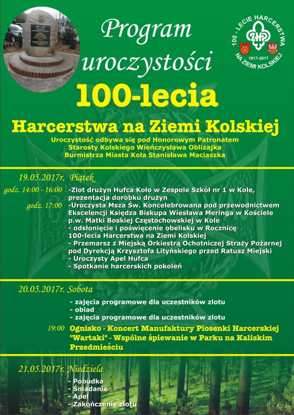 Uroczystości 100-lecia Harcerstwa na Ziemi Kolskiej