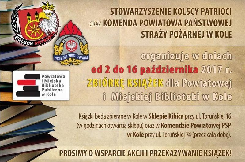 Zbiórka książek dla Powiatowej i Miejskiej Biblioteki Publicznej