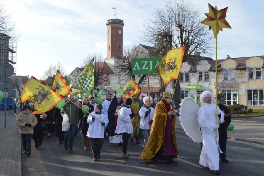 Kolorowe orszaki na ulicach Koła