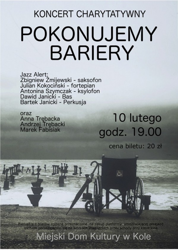 Koncert charytatywny - Pokonujemy Bariery