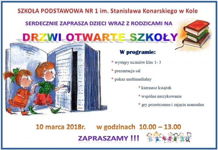 Dzień drzwi otwartych w SP nr 1 w Kole