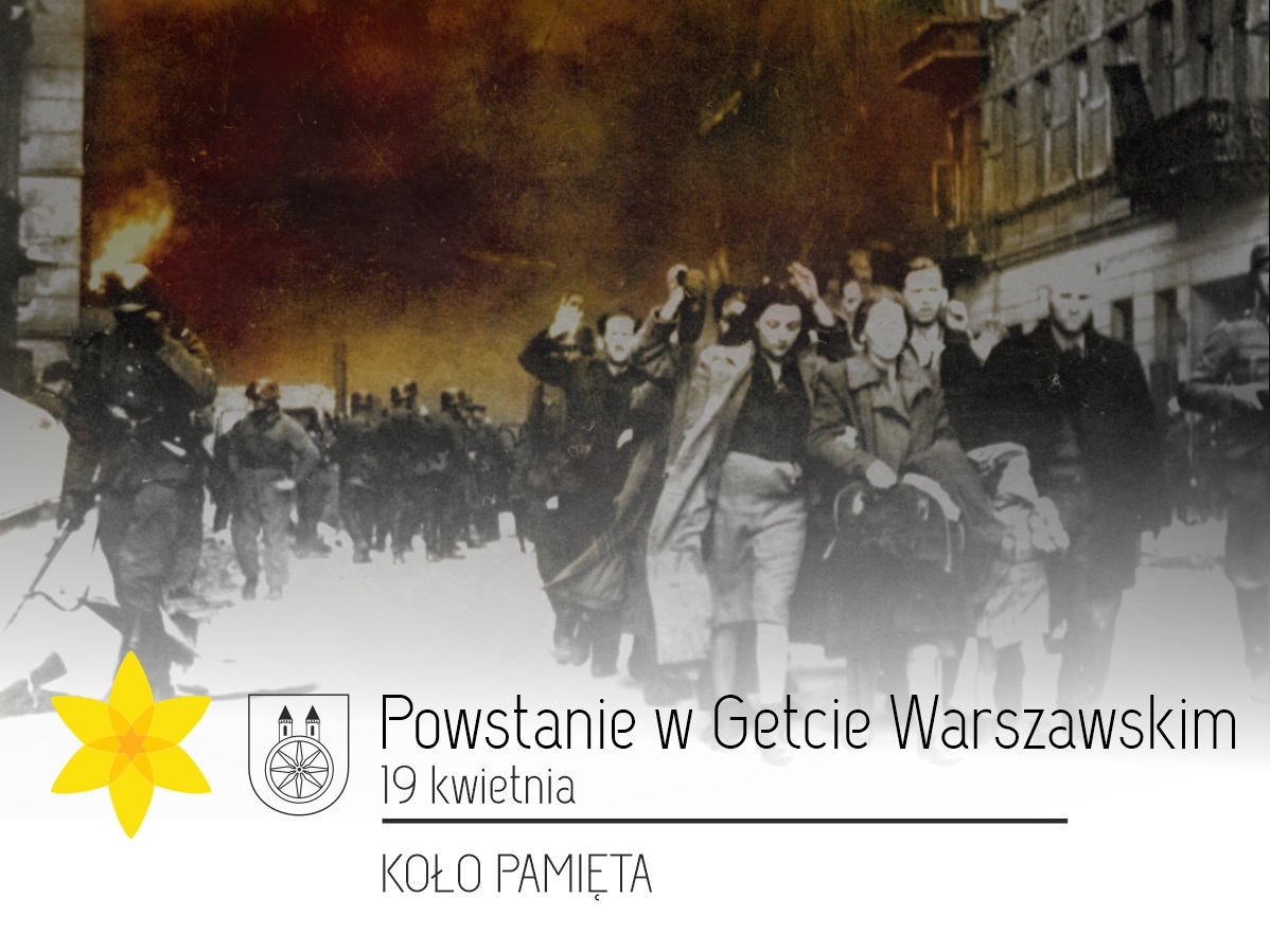 Plansza 19 KWIETNIA Powstanie w getcie warszawskim, tekst pod planszą