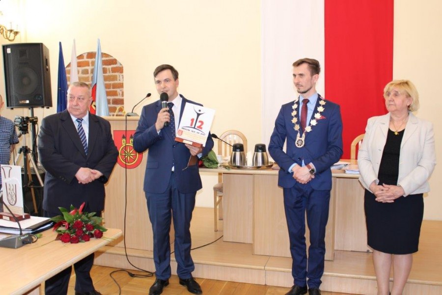 Gratulacje i podziękowania dla prezesa i dyrygenta Orkiestry Dętej OSP Koło