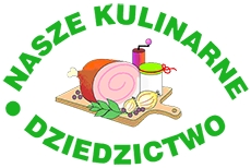 Logo konkursu z zielonym napisem Nasze Kulinarne Dziedzictwo-Smaki Regionów