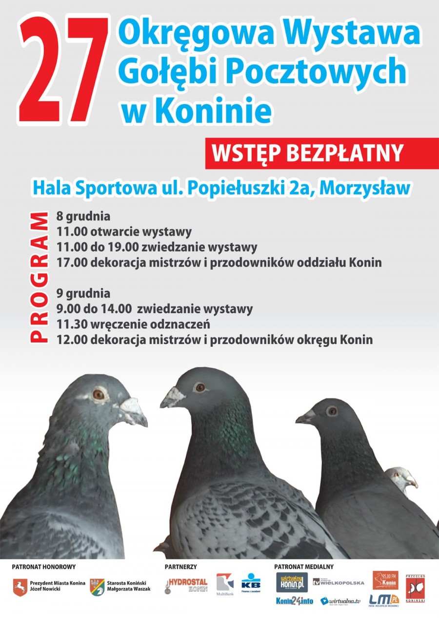 27. Okręgowa Wystawa Gołębi Pocztowych w Koninie