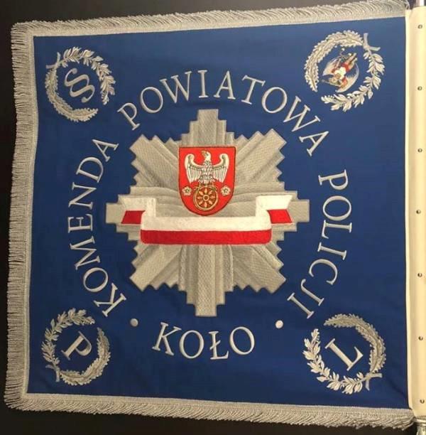 Uroczystość wręczenia sztandaru Komendzie Powiatowej Policji w Kole