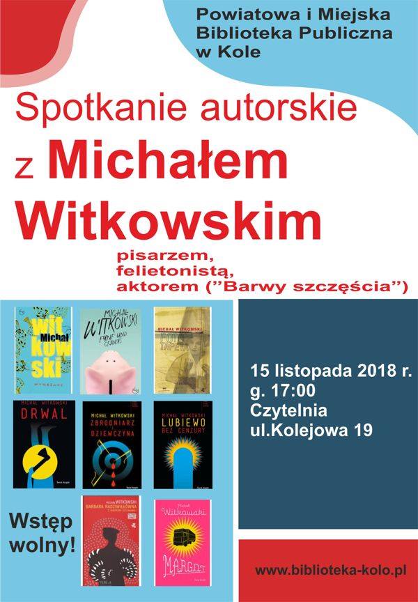 Spotkanie autorskie z Michałem Witkowskim