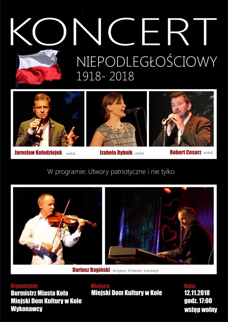 KONCERT NIEPODLEGŁOŚCIOWY 19018-2018