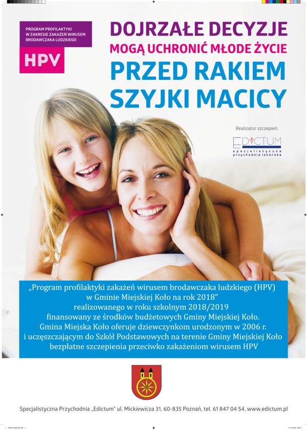 Spotkanie informacyjne nt. szczepień przeciwko HPV