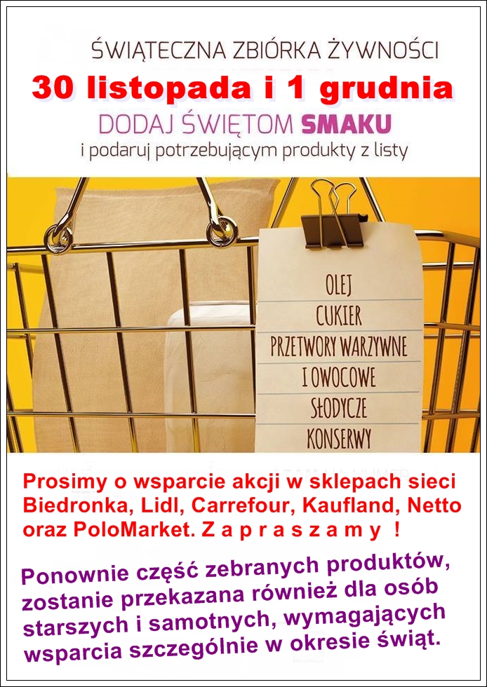 Kolejna edycja Świątecznej Zbiórki Żywności