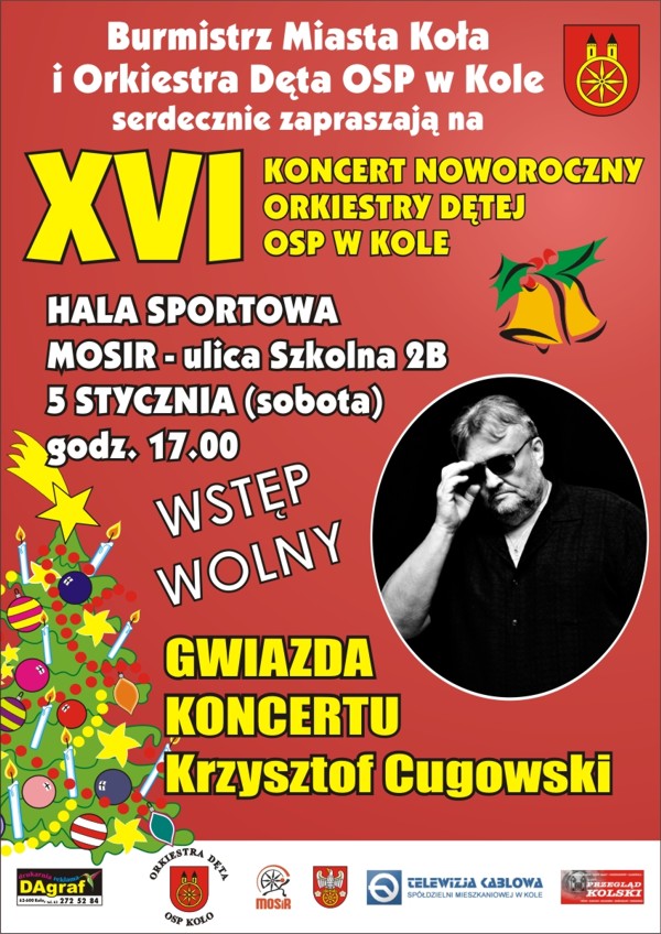 Zapraszamy na XVI Koncert Noworoczny Orkiestry Dętej OSP w Kole