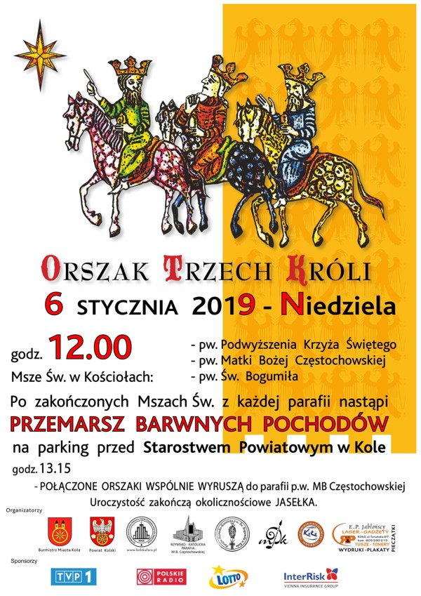 6 stycznia przez miasto przejdzie Orszak Trzech Króli