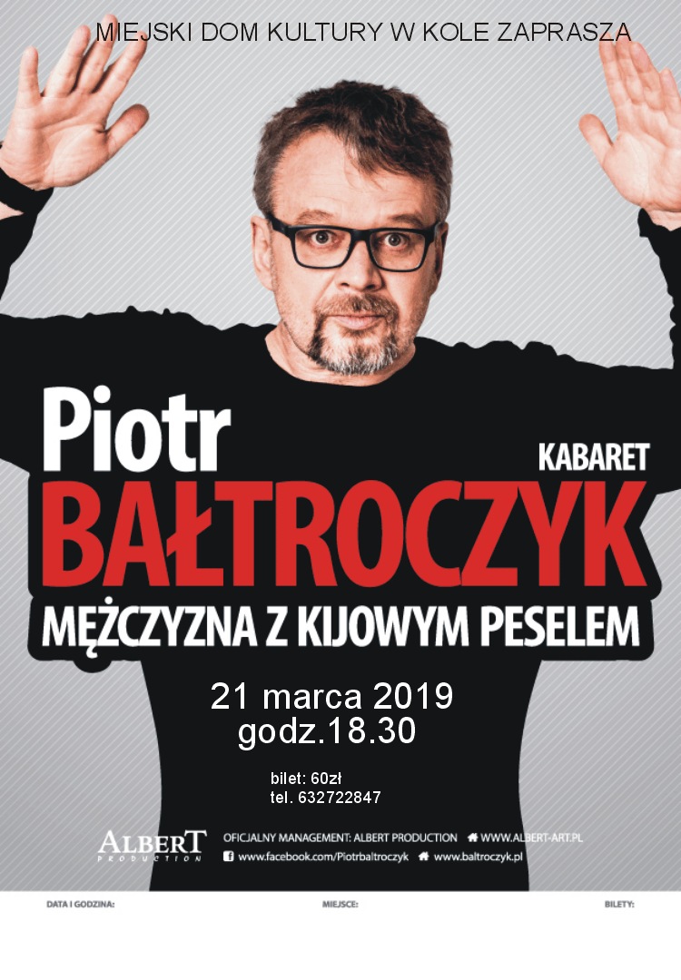 Spektakl Piotra Bałtroczyka