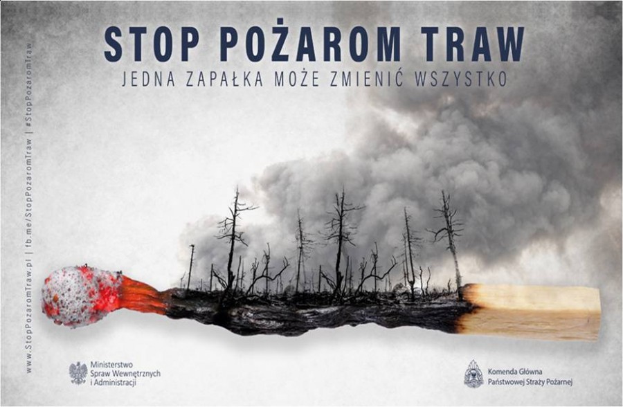 STOP pożarom traw. Jedna zapałka może zmienić wszystko