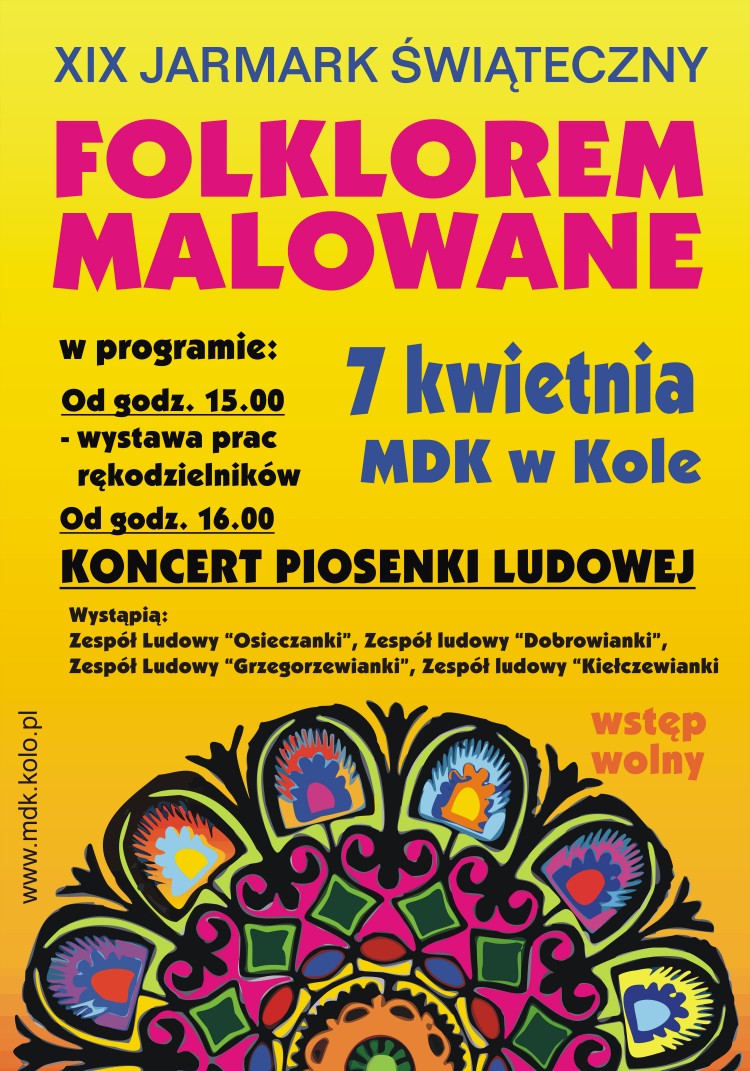 Jarmark Świąteczny „FOLKLOREM MALOWANE”