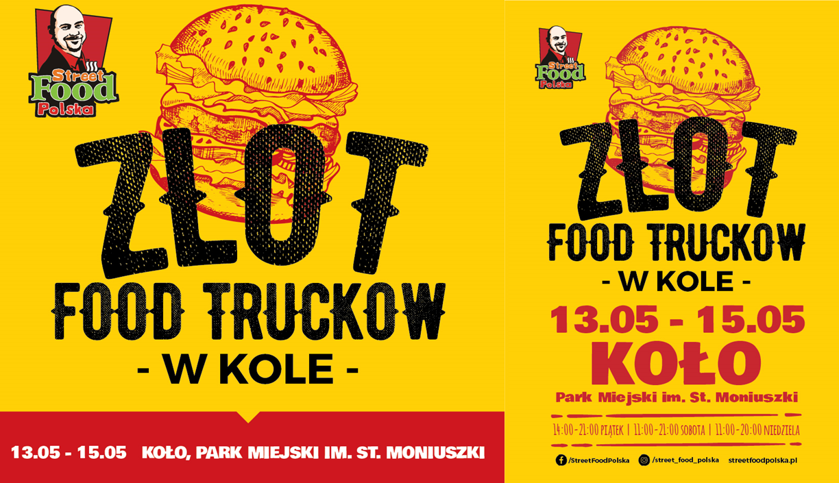 Infografika Zlot Food Trucków w Kole, tekst pod infografiką.