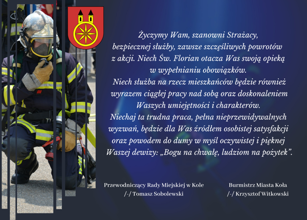 Strażakom - w podziękowaniu za służbę...