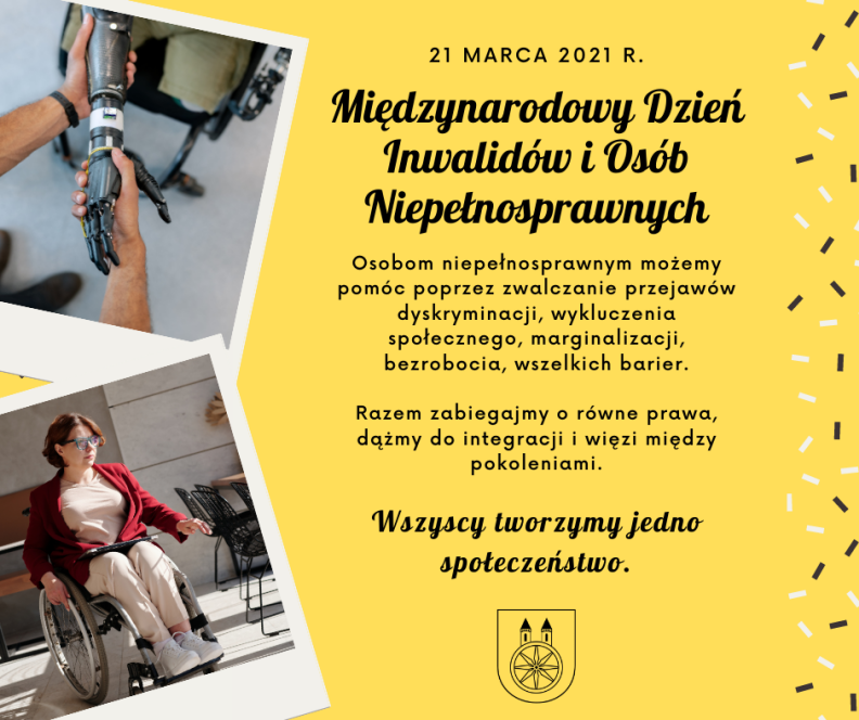 Międzynarodowy Dzień Inwalidów i Osób Niepełnosprawnych, tekst pod infografiką.