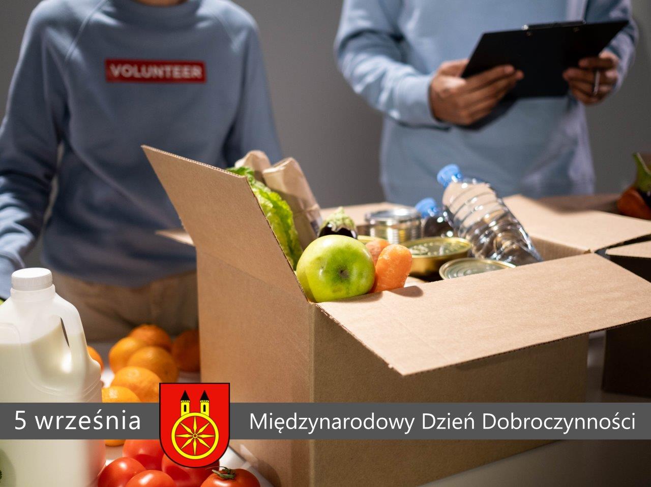 Plansza - 5 WRZEŚNIA - Międzynarodowy Dzień Dobroczynności, tekst pod planszą