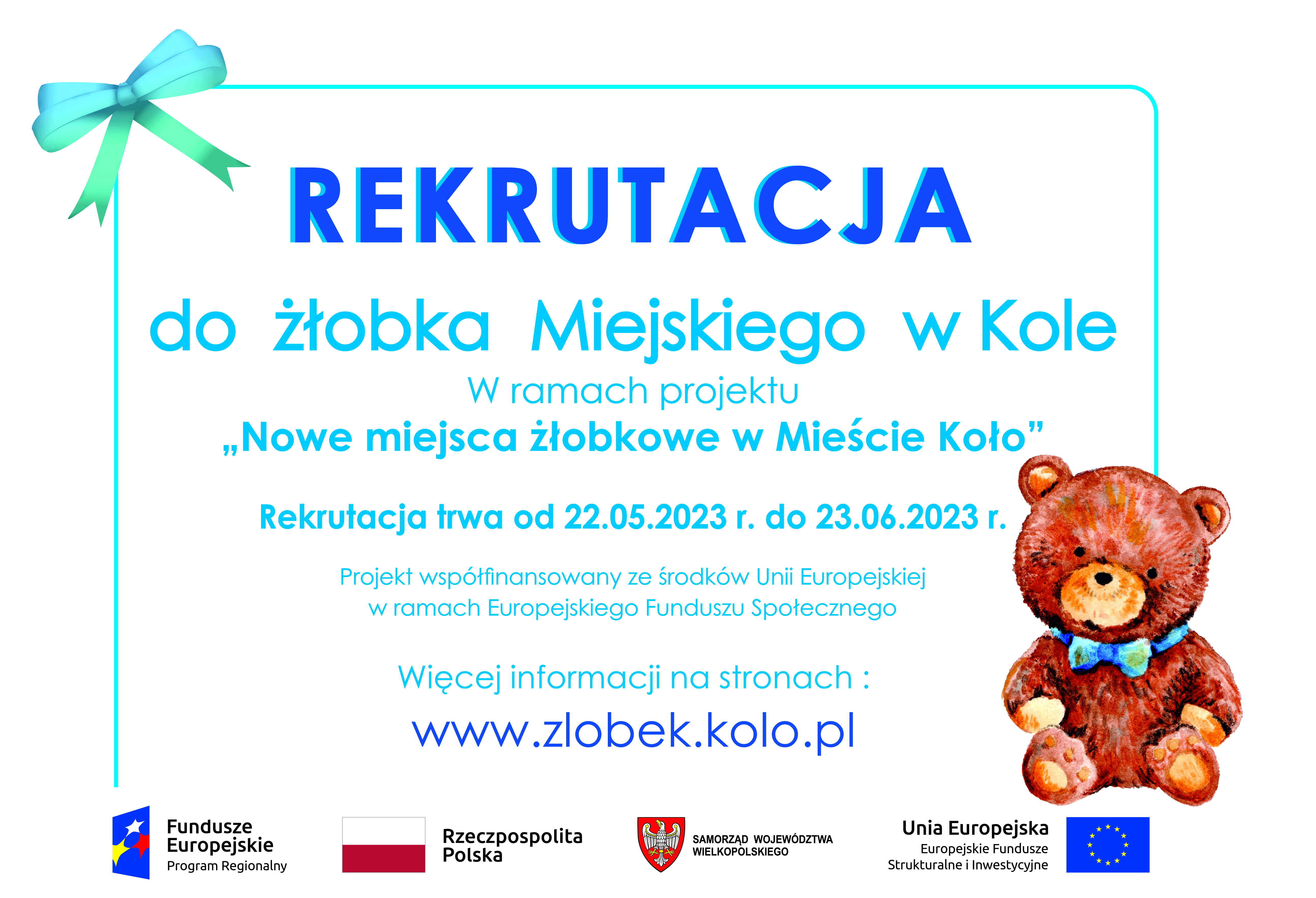 Infografika, Rekrutacja do Żłobka Miejskiego w Kole, tekst pod infografiką.