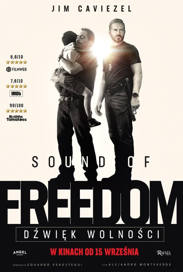 Plakat do filmu SOUND OF FREEDOM. DŹWIĘK WOLNOŚCI w Miejskim Domu Kultury w Kole