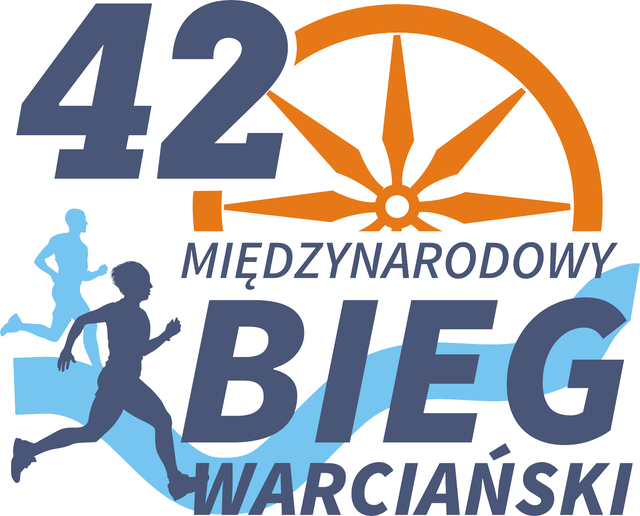 Logo 42. Międzynarodowego Biegu Warciańskiego.