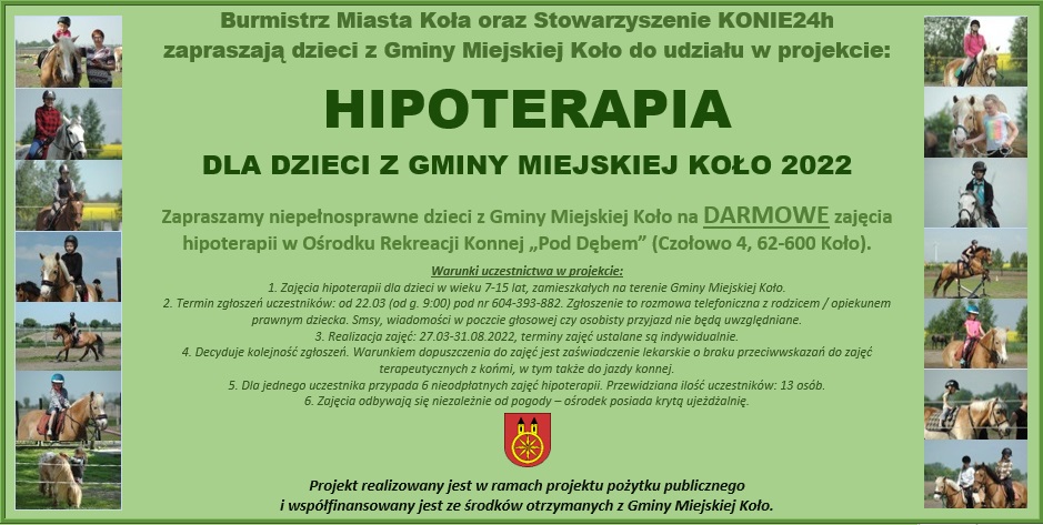 Plakat informujący o projekcie 