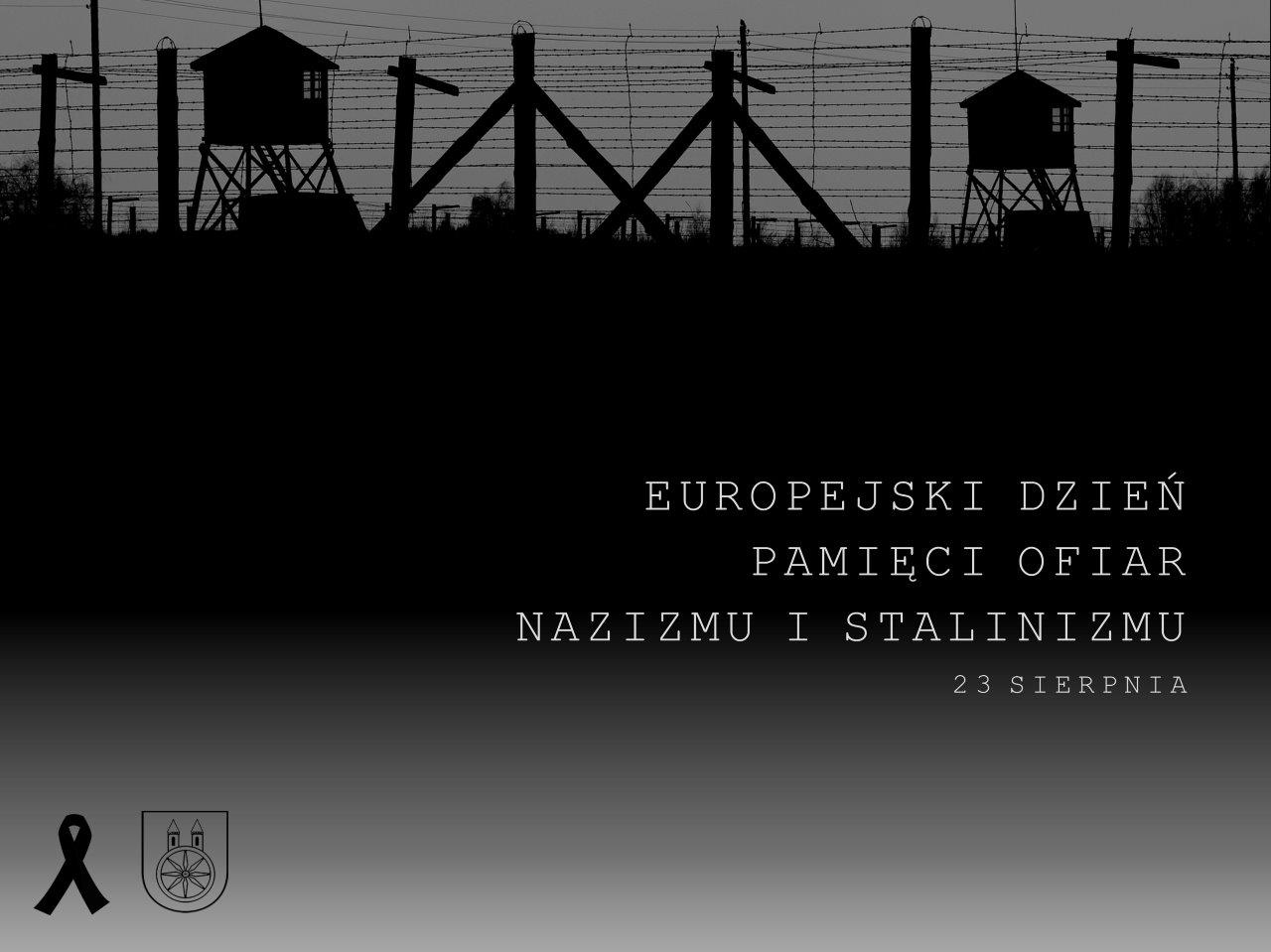 Plansza 23 sierpnia - Europejski Dzień Pamięci Ofiar Stalinizmu i Nazizmu, tekst pod planszą