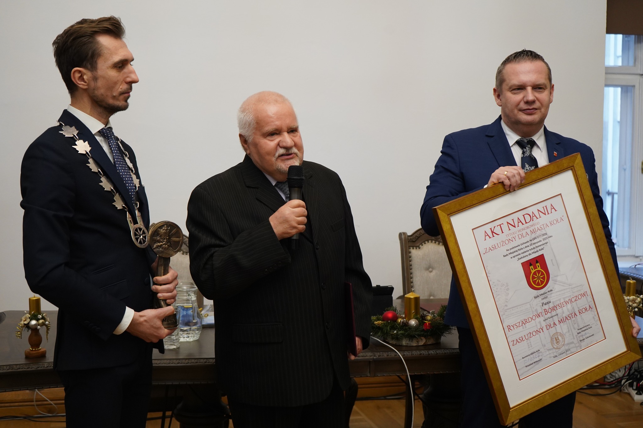 Ryszard Borysiewicz oficjalnie Zasłużonym dla Miasta Koła